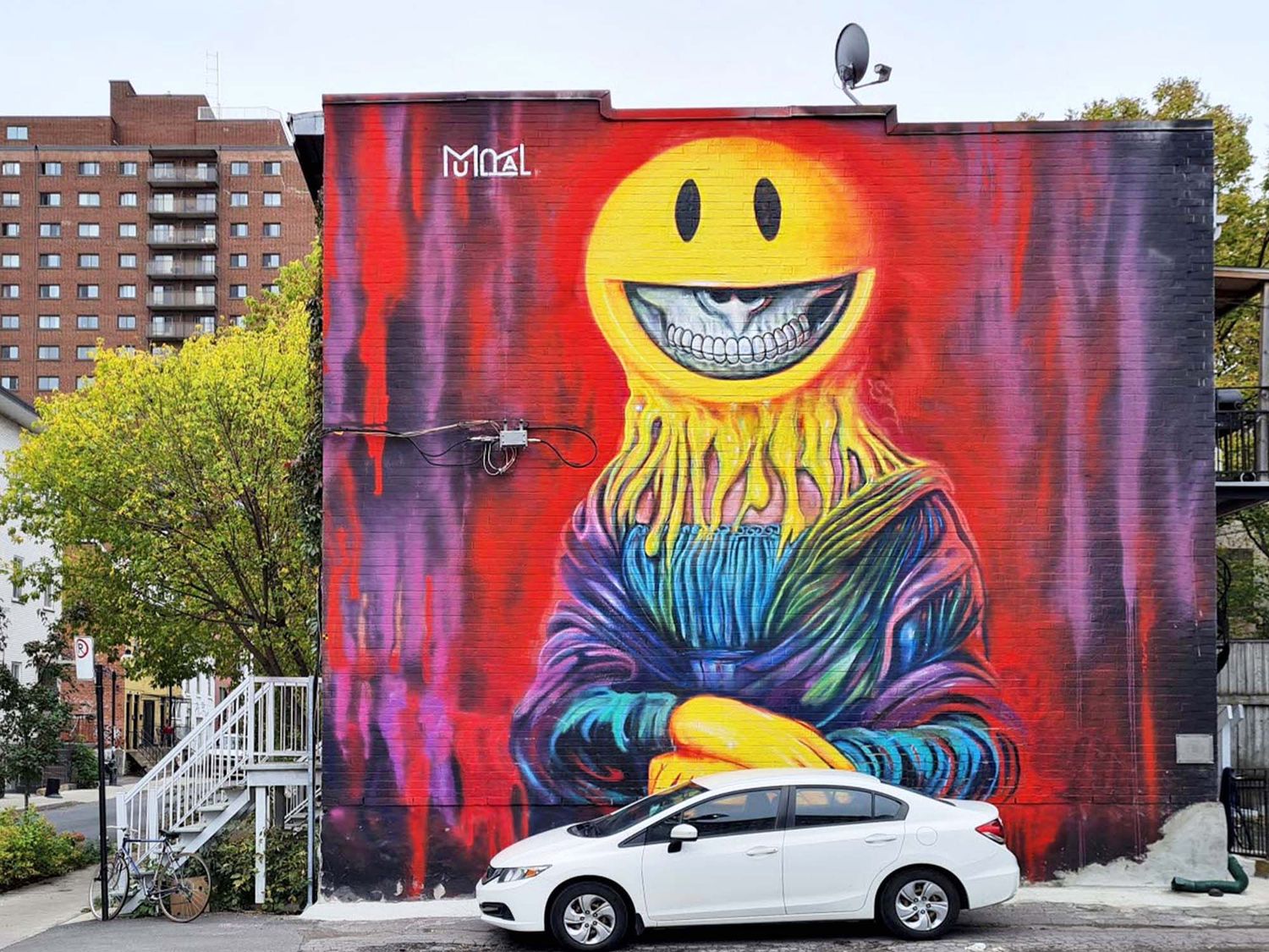 Devoted to the promotion of Urban Art in all its forms, the MURAL Festival is much more as it features large murals, musical shows, digital installations and technology exhibitions (@Ron English).