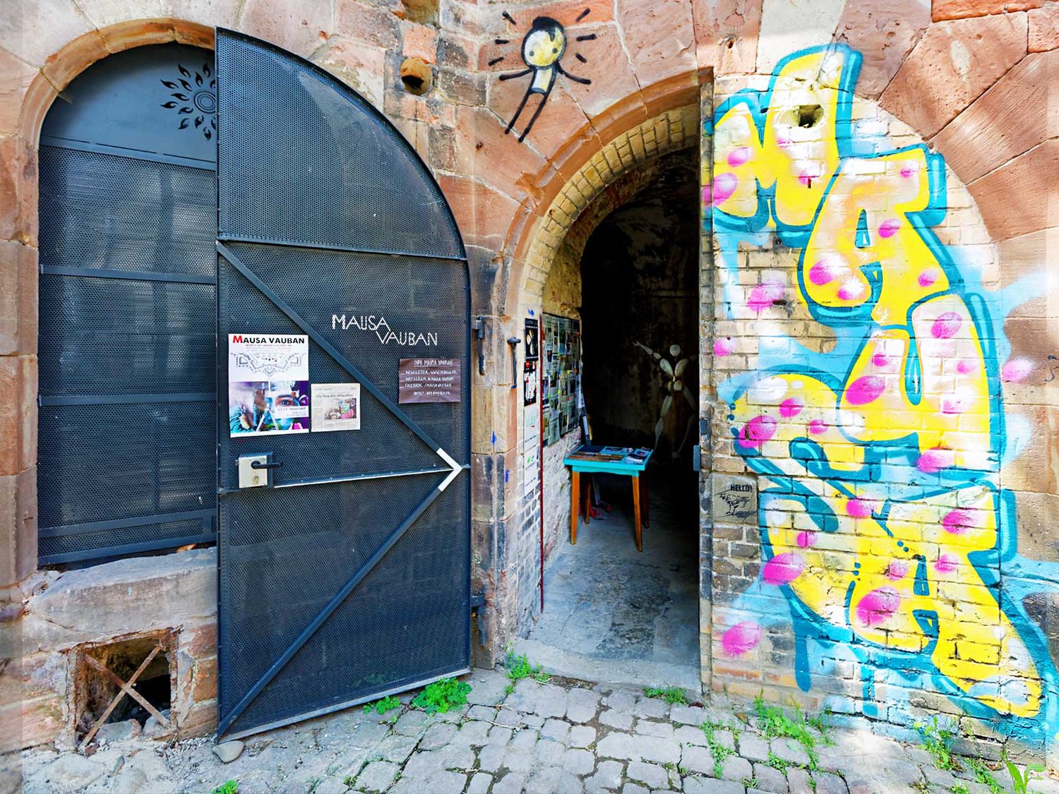 Located into the historic fortress of Neuf-Brisach, the MAUSA offers a unique experience to visitors thanks to its murals created within the ramparts of the fortress (©PMBVW Pharoahsax).