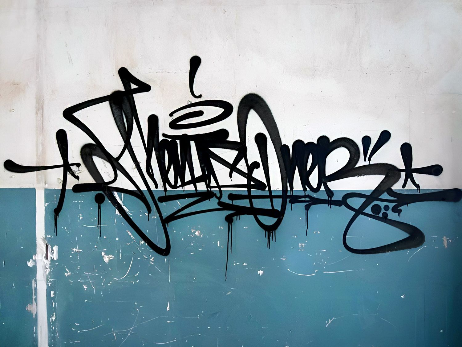 Véritable première étape pour travailler son lettrage, le tag est un passage normalement obligé pour tout graffeur car il permet de trouver son style et appréhender l‘utilisation de la bombe aérosol (©Meats).