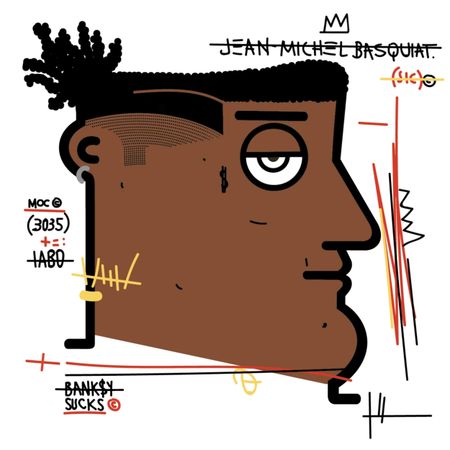 IABO - Banksy Sucks (Jean Michel Basquiat)