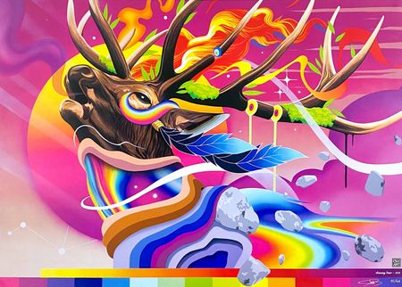 Céz'Art - Burning Deer