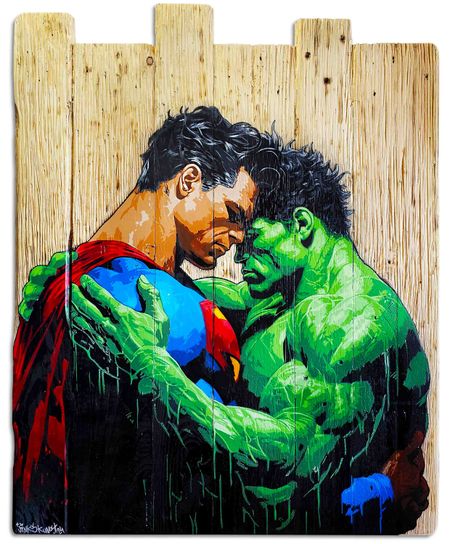 Jinks Kunst - Comics Coming Out (Superman & Hulk)