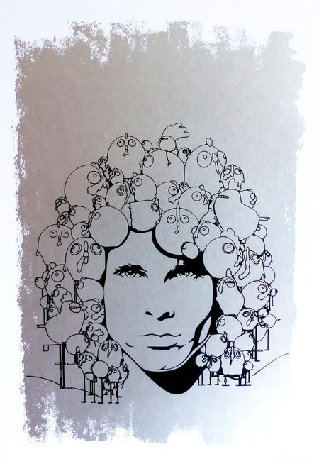 CEET Fouad - Jim Morrison (white-silver) #2
