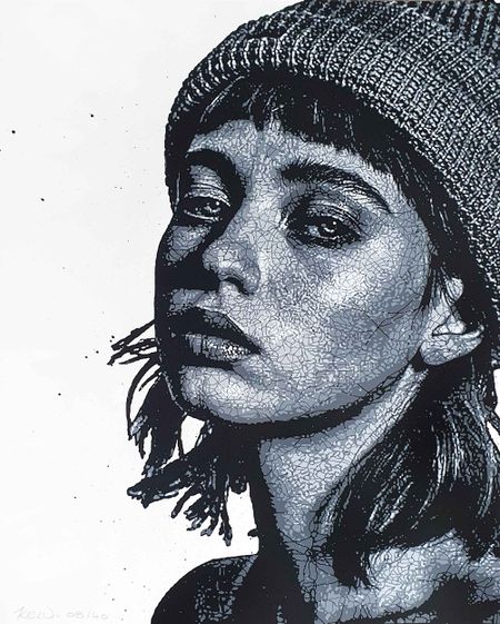 Kelu Abstract - La Fille Au Bonnet (Print #1)