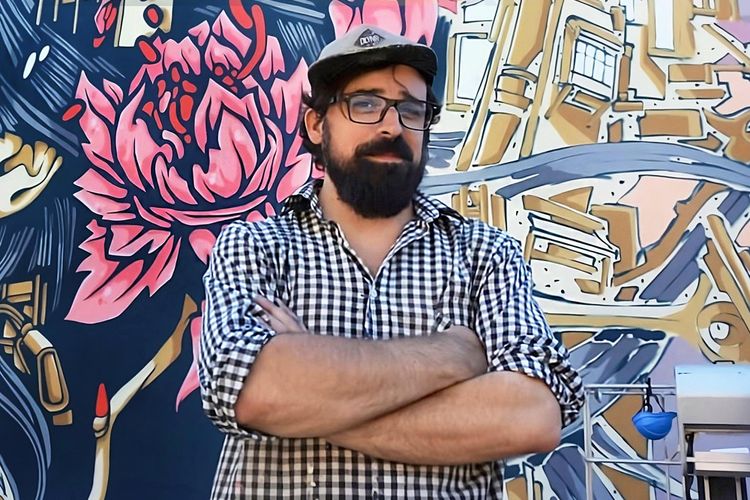 Kanos: “Mon art confronte le cyberpunk avec l’Art Nouveau”