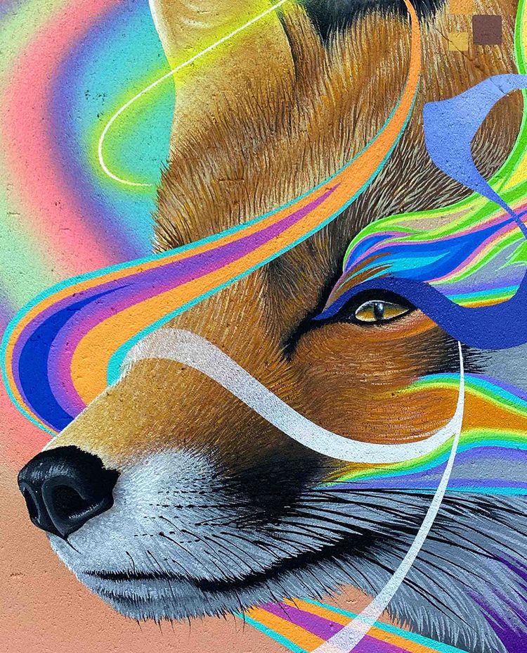 Urbaneez | Foxy Spirit by Céz Art | Buy Street Art Paintings Online