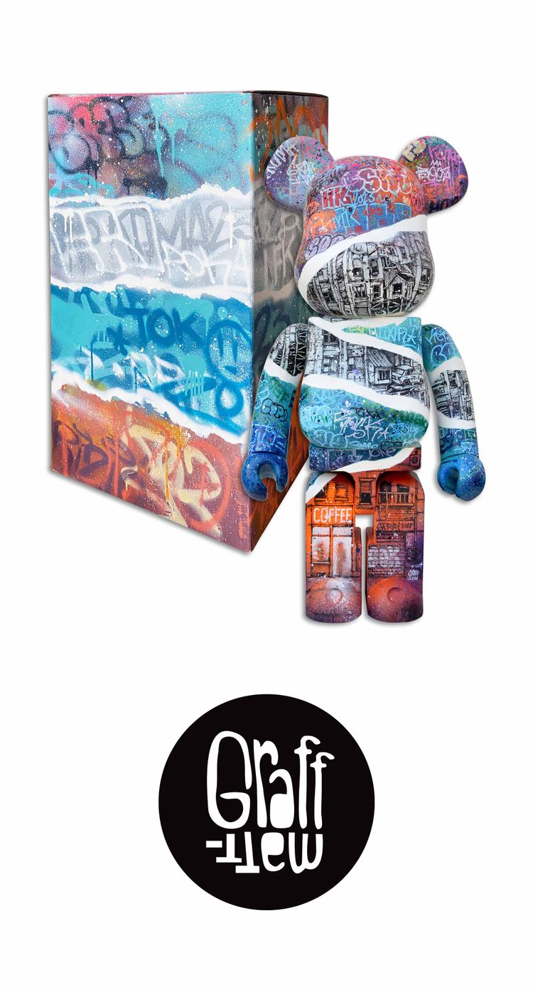MEDICOM TOY - 未開封 BE@RBRICK GRAFFLEX ARTS 1000％ Eric Haze Medicom Toy BE@RBRICK 400% 1000% Release Date