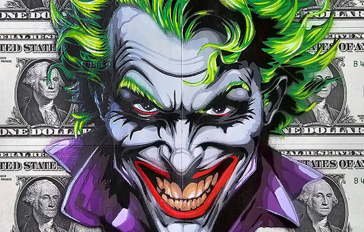 JOKER／ジョーカー／絵画 Urbaneez | The Joker by Jinks Kunst | Buy Street Art Objects