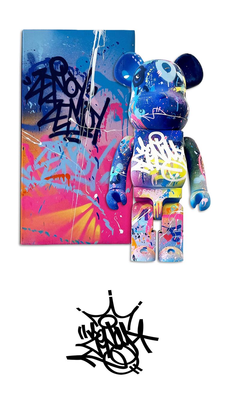 Urbaneez | Zenoy Bearbrick 1000% by Zenoy | Buy Street Art Art Toys Online